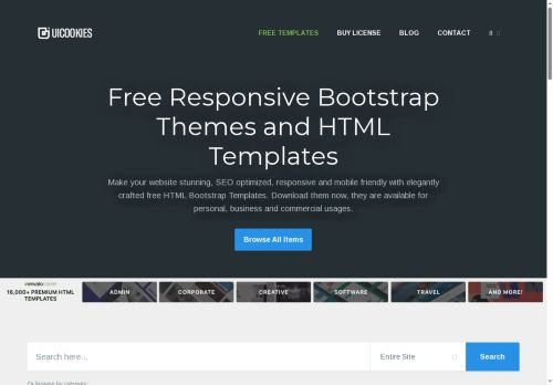 uiCookies - Responsive HTML & Bootstrap Website Templates