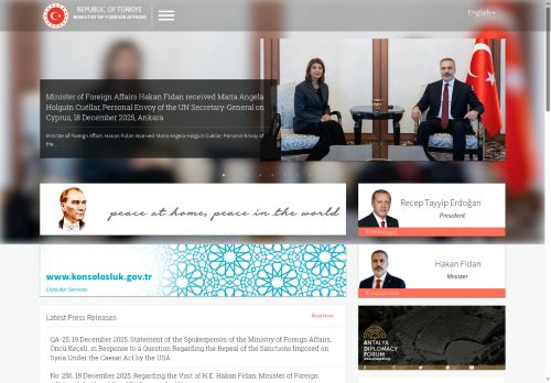 Republic of Türkiye Ministry of Foreign Affairs