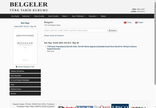 Haziran 2025, Cilt XLI - Sayı 45 | Belgeler