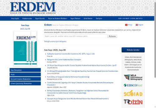 Son Sayı: 2025, Sayı 88 | Erdem