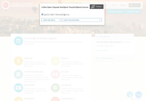 T.C. Dışişleri Bakanlığı Konsolosluk İşlemleri