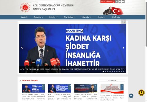 Adli Destek ve Mağdur Hizmetleri Dairesi Başkanlığı