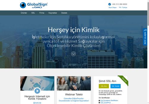 GlobalSign - SSL ve Dijital Sertifikalar