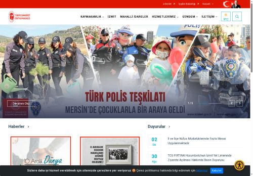 İzmit Kaymakamlığı Resmi Web Sitesi - İzmit Kaymakamı Yusuf Ziya ÇELİKKAYA