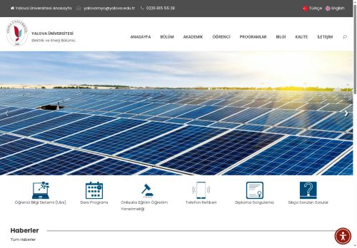 Elektrik ve Enerji Bölümü