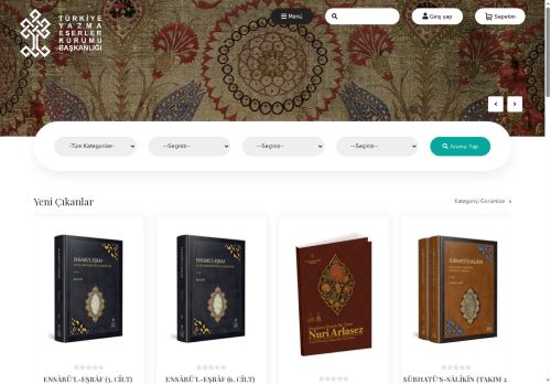 Türkiye Yazma Eserler Kurumu Başkanlığı - Kitap Satış : Yazma Eserler Kurumu Başkanlığı