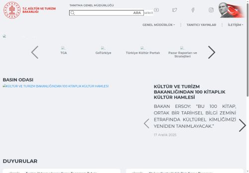 T.C. Kültür Bakanlığı - Tanıtma Genel Müdürlüğü