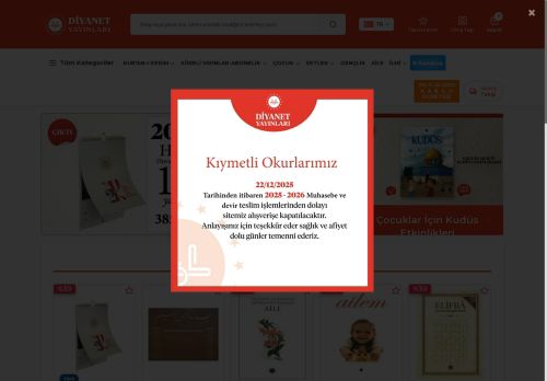 T.C. CUMHURBAŞKANLIĞI DİYANET İŞLERİ BAŞKANLIĞI