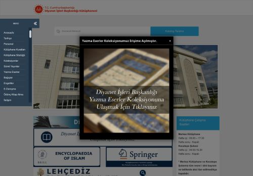 T.C. Diyanet İşleri Başkanlığı | Kütüphane