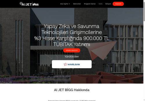 AI JET BİGG Hızlandırma Programı