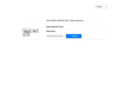 Belge Sorgulama Ekranı