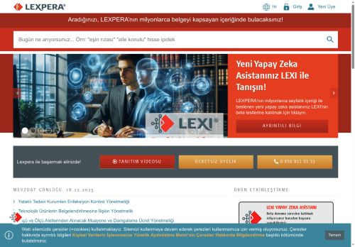 LEXPERA - Giriş Yapın veya Kaydolun