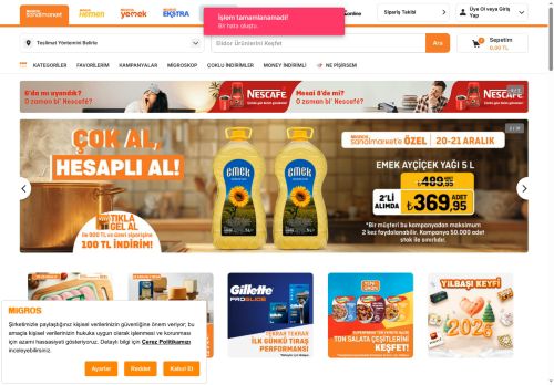 Migros Sanal Market | Online Market Alışverişi