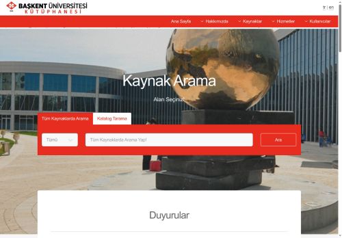 Başkent Üniversitesi Kütüphane ve Dokümantasyon Daire Başkanlığı Bağlıca Kampüsü - Hizmetler - Uzaktan Erişim (Proxy)