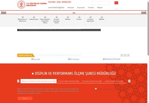 Personel Genel Müdürlüğü - T.C. Kültür ve Turizm Bakanlığı