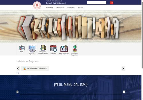 Konya İl Halk Kütüphanesi - T.C. Kültür ve Turizm Bakanlığı