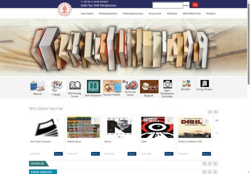 Gediz İlçe Halk Kütüphanesi - T.C. Kültür ve Turizm Bakanlığı