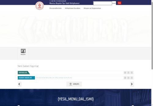 Manisa Alaşehir İlçe Halk Kütüphanesi - T.C. Kültür ve Turizm Bakanlığı