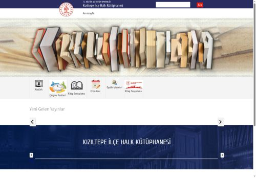 Kızıltepe İlçe Halk Kütüphanesi - T.C. Kültür ve Turizm Bakanlığı