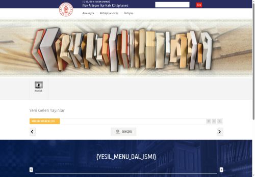 Rize Ardeşen İlçe Halk Kütüphanesi - T.C. Kültür ve Turizm Bakanlığı