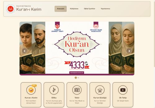Kur'an-ı Kerim - Diyanet İşleri Başkanlığı