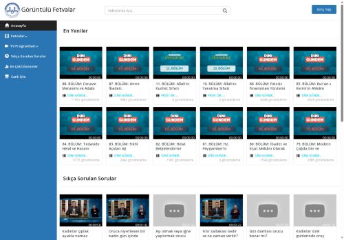 T.C. Diyanet İşleri Başkanlığı | Görüntülü Fetvalar