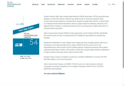 İSAD - İslam Araştırmaları Dergisi