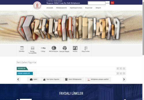 Beypazarı Mehmet Akif Ersoy İlçe Halk Kütüphanesi - T.C. Kültür ve Turizm Bakanlığı