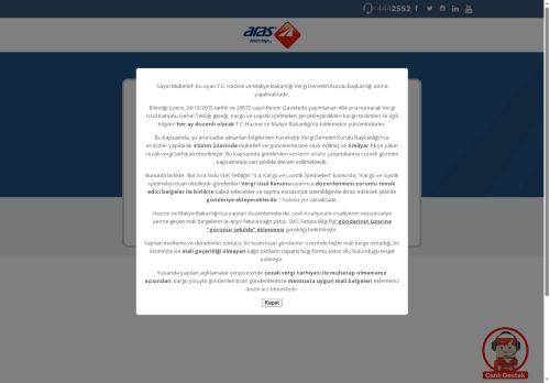 Aras Kargo Kurumsal Giriş | 444 25 52