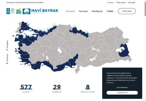 Mavi Bayrak Online Bilgi Sistemi | Turizm Tekneleri Login