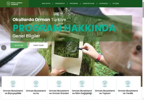Okullarda Orman Web Sitesi | Türçev