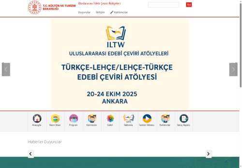 Uluslararası Edebi Çeviri Atölyeleri - T.C. Kültür ve Turizm Bakanlığı