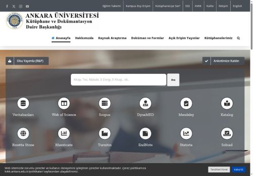 E – Kütüphane – Kütüphane ve Dokümantasyon Daire Başkanlığı