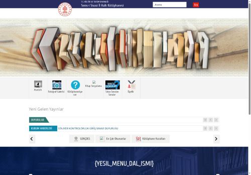 Sems-i Sivasi İl Halk Kütüphanesi - T.C. Kültür ve Turizm Bakanlığı