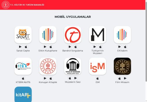 Mobil uygulamalar - T.C. Kültür ve Turizm Bakanlığı
