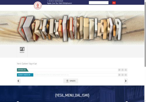 Aydın Çine İlçe Halk Kütüphanesi - T.C. Kültür ve Turizm Bakanlığı