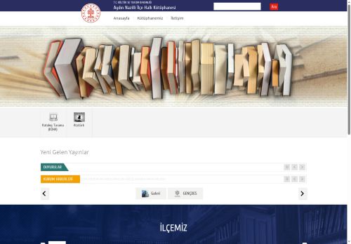Aydın Nazilli İlçe Halk Kütüphanesi - T.C. Kültür ve Turizm Bakanlığı