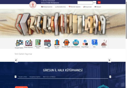 Giresun İl Halk Kütüphanesi - T.C. Kültür ve Turizm Bakanlığı