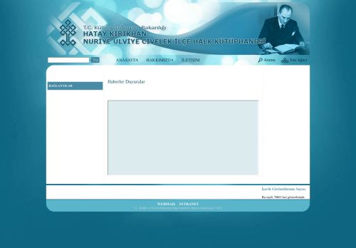 Hatay Kırıkhan Nuriye Ulviye Civelek İlçe Halk Kütüphanesi
