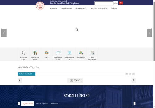 İstanbul Kartal İlçe Halk Kütüphanesi - T.C. Kültür ve Turizm Bakanlığı