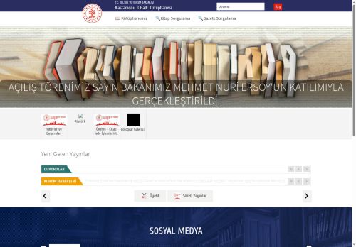 Kastamonu İl Halk Kütüphanesi - T.C. Kültür ve Turizm Bakanlığı