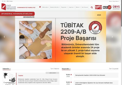 Biyomedikal Mühendisliği Bölümü