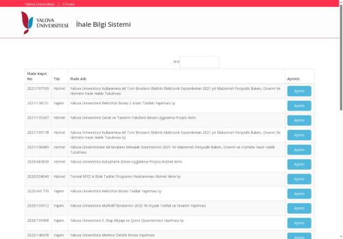 Yalova Üniversitesi Resmi Web Sitesi - Bilime Açılan Kapı
