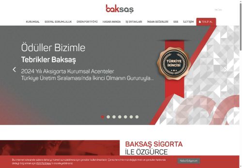 Baksaş Sigorta | Yangın, Sorumluluk, Sağlık, Nakliyat Sigortaları, Genel Zararlar, Finansal Kayıplar Sigortası, Kasko, Trafik, Konut Sigortası, Su Araçları Sigortası, Zorunlu Deprem Sigortası (DASK), Seyahat Sağlık, Bireysel Sağlık, Ferdi Kaza, Tehlikeli Hastalıklar Sigortası