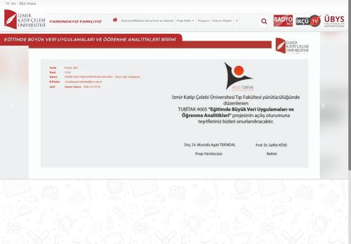 Eğitimde Büyük Veri Uygulamaları ve Öğrenme Analitikleri Birimi