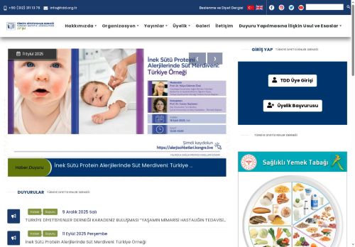 Türkiye Diyetisyenler Derneği - TDD