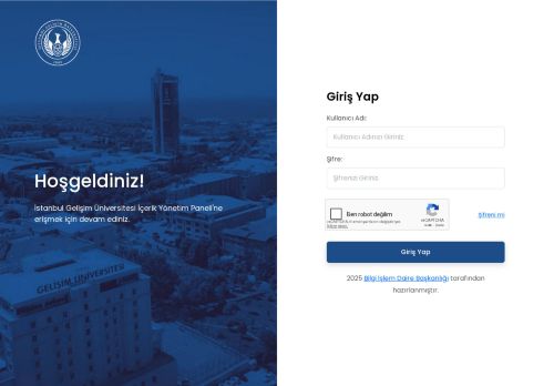 İçerik Yönetimi Paneli | İstanbul Gelişim Üniversitesi