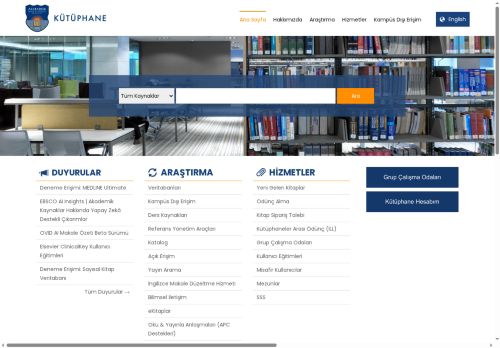 Anasayfa | Acıbadem Mehmet Ali Aydınlar Üniversitesi Kütüphanesi