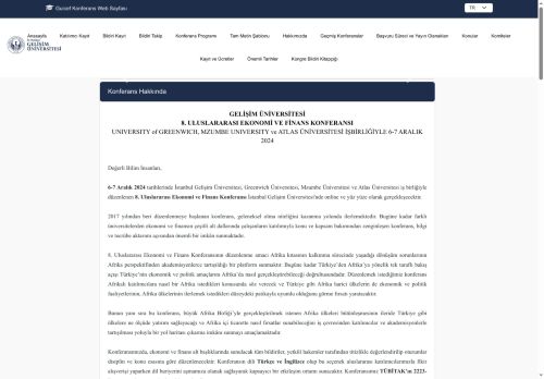 İGÜ - Guicef Konferans Web Sayfası - Konferans Hakkında