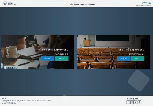 Gelişim Üniversitesi - Index